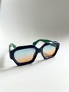 Gafas De Sol San Diego - Azul Oscuro x Verde