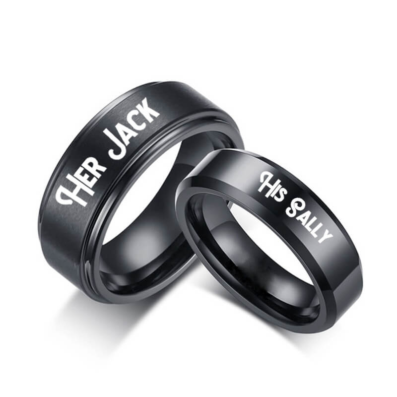 matching black promise rings