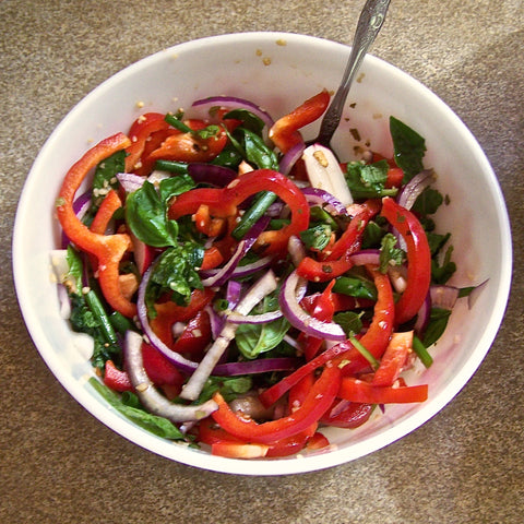 Peppers and other veggies for Giardiniera