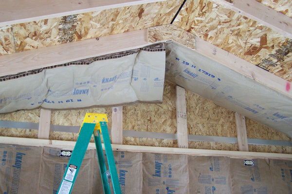 ceiling insulation going up