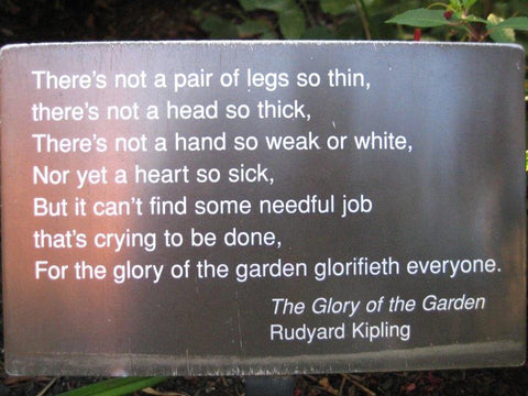 The Glory of the Garden, by Rudyard Kipling