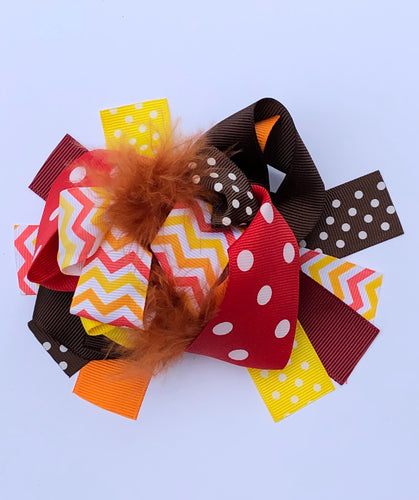 5” • Colors of Fall Loop Hair Bow