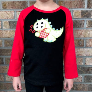 Baby Dinosaur Valentine Raglan