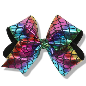 7" • Rainbow Mermaid Bow