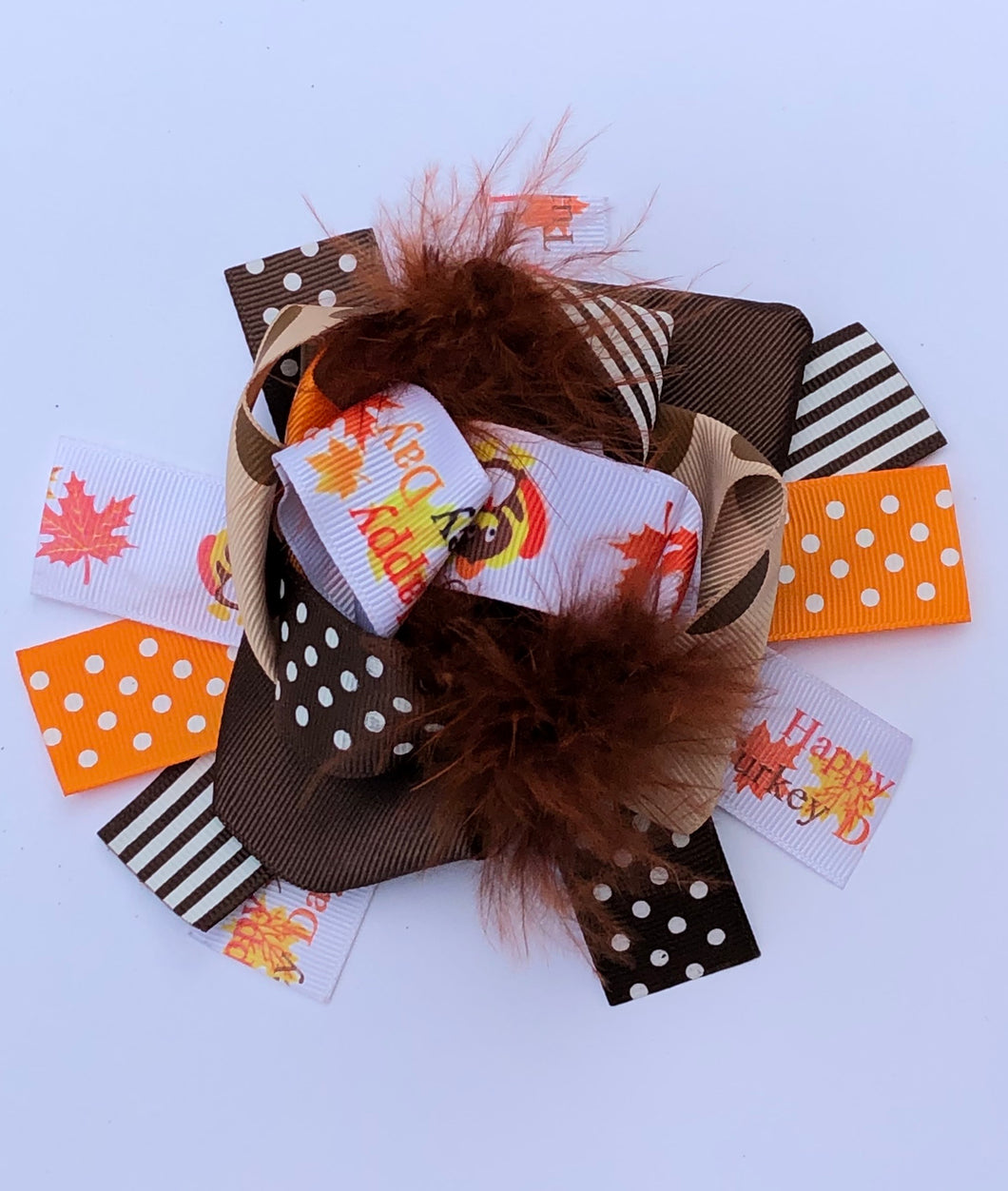 5” • Happy Turkey Day Loop Hair Bow