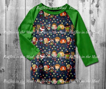 Avengers Christmas Lights Raglan