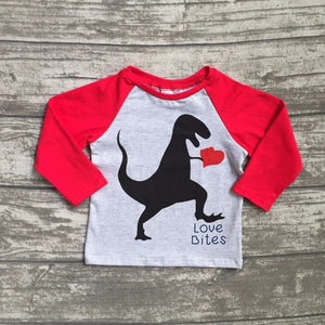 Love Bites Dinosaur Raglan