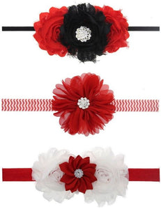 Mixed Rosette Baby Headbands