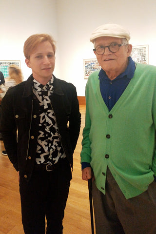 Ty Joseph with David Hockney