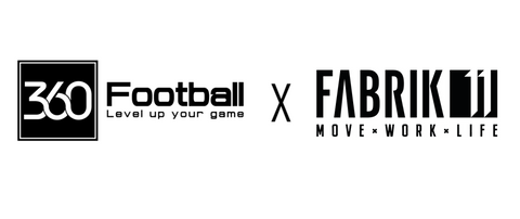 Schwarzweisse Logos von 360Football und der Fabrik11