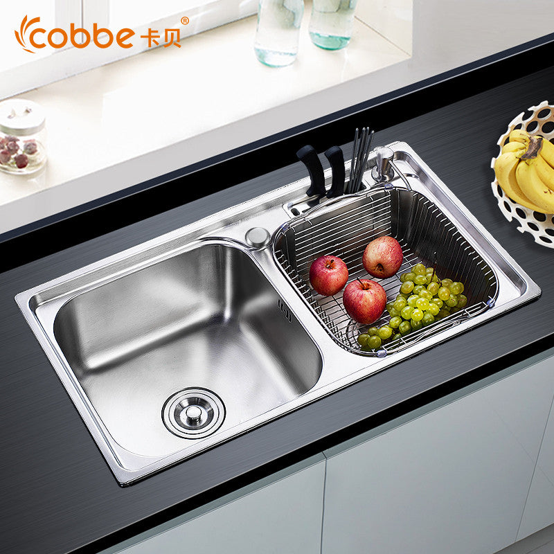 42 Inch Stainless Steel Undermount Double Bowl Kitchen Sink With