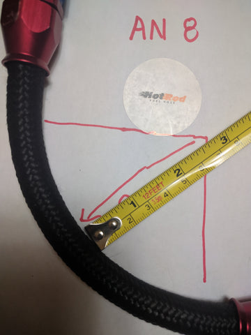 PTFE nylon braided fuel hose bend radius