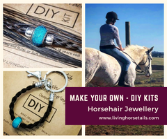 Make your own horse tail hair jewelry jewellery diy kits