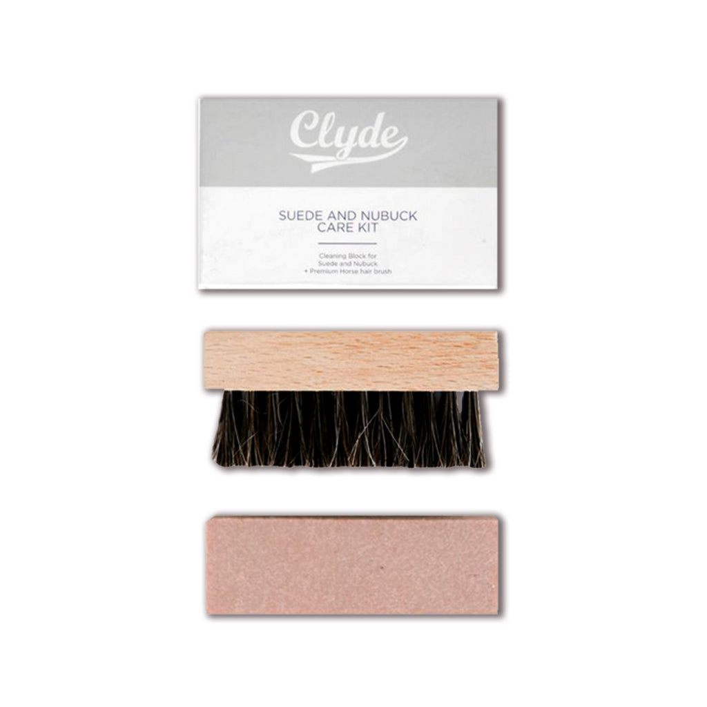 suede eraser and brush