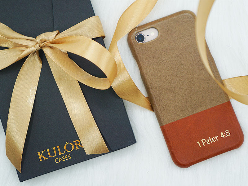 Personalized iphone case christmas gift with packaging