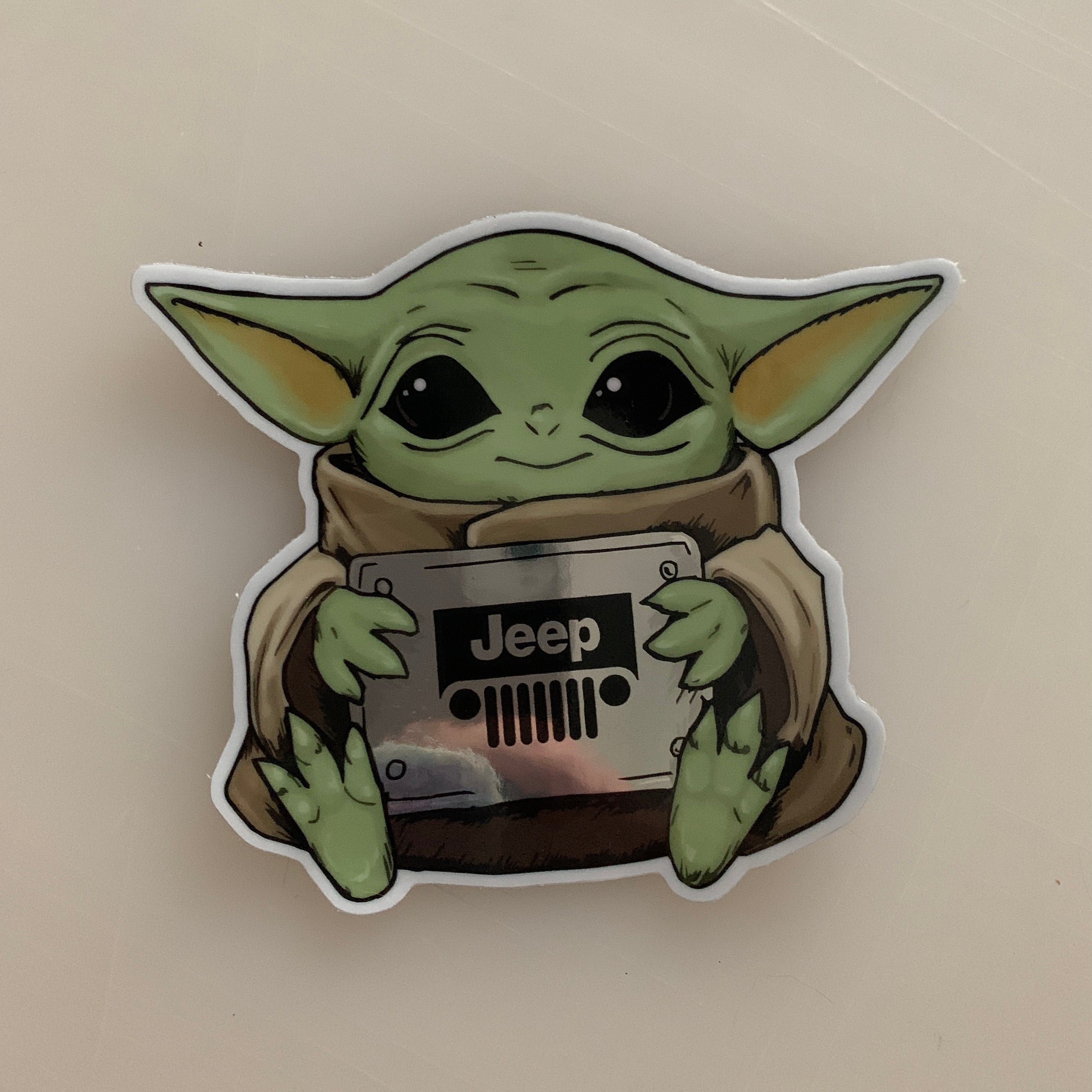 Baby Yoda Jeep Decal – Rebel Decal