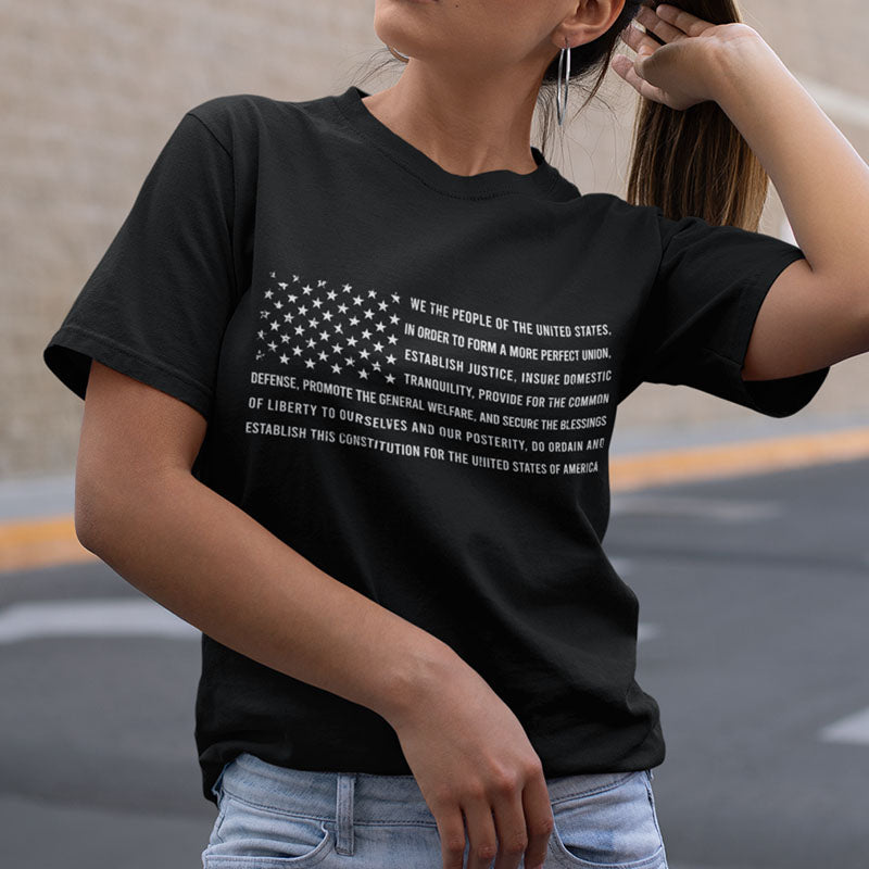 Makkelijk in de omgang Conjugeren Zeeslak Constitution Flag Women's T-Shirt – Rebel Decal