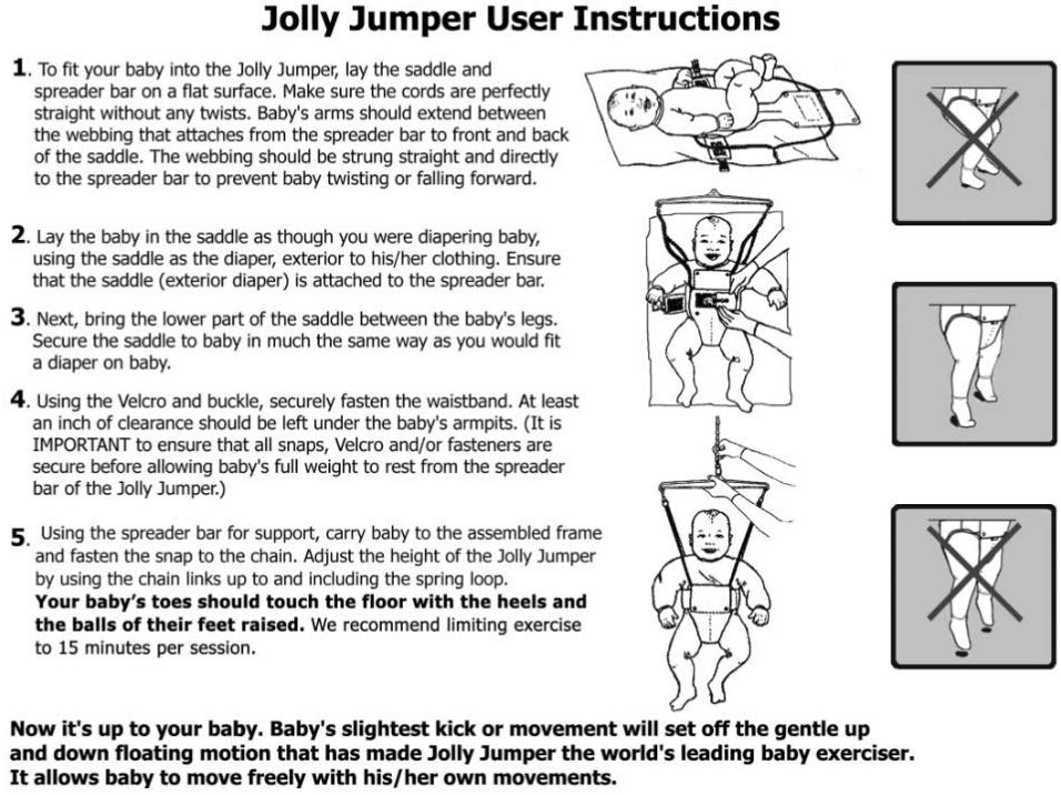 jolly jumper with portable stand