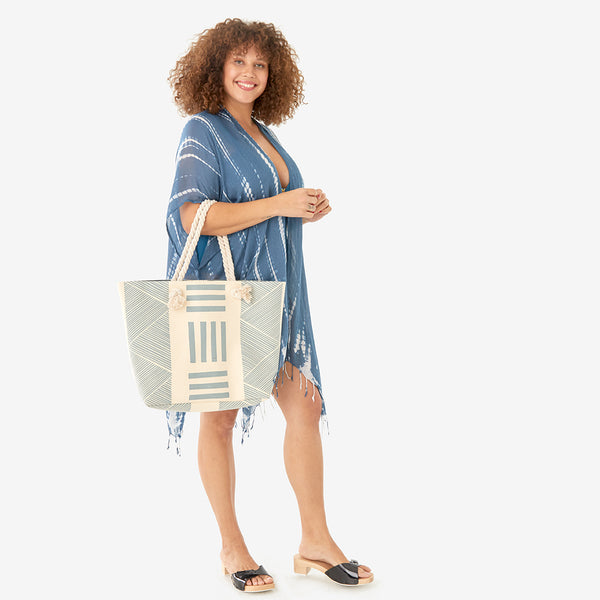 summer and rose beach tote