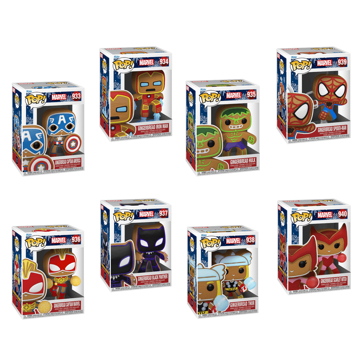 Marvel Holiday Funko Pop! The Gingerbread Avengers