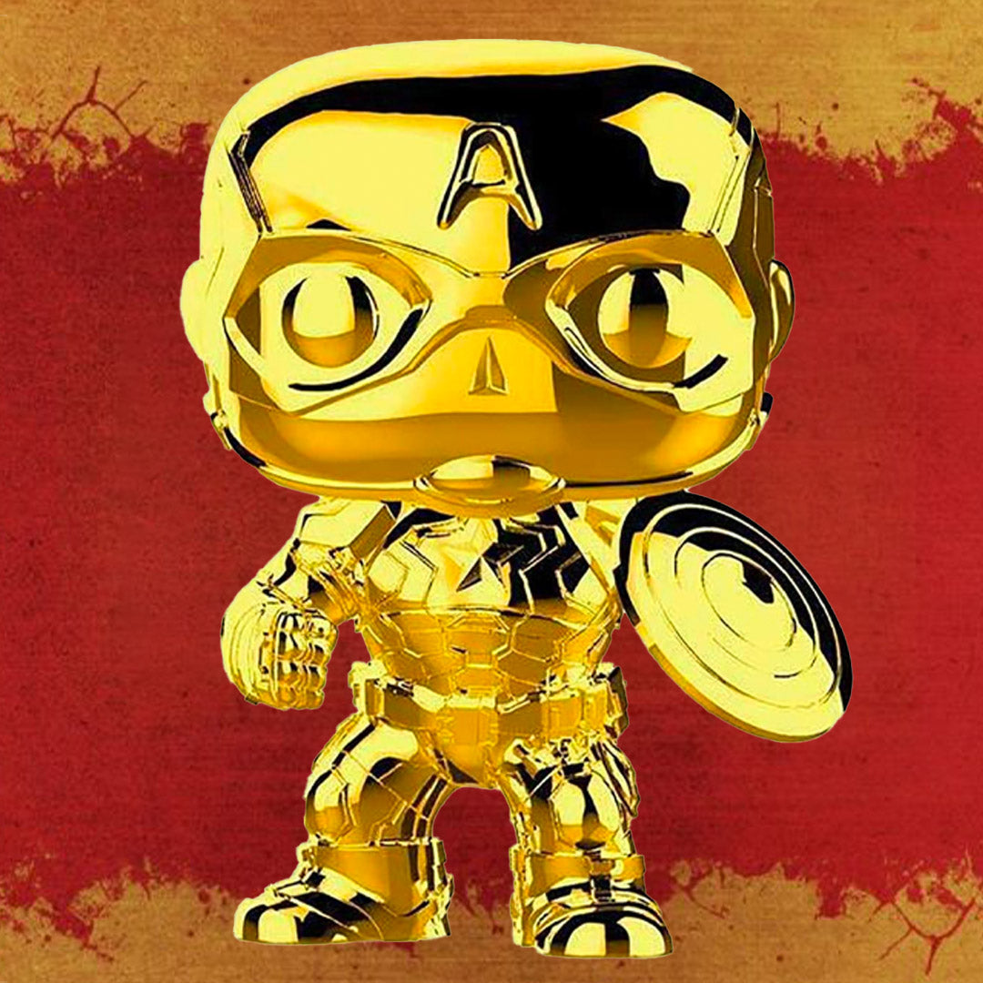 captain america gold funko pop