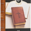 Load image into Gallery viewer, Personalized KJV Saddle Tan Faux Leather COMPACT Bible