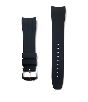 Fitted Rubber Strap For Tudor Heritage Black Bay - Black