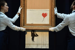 Banksy-Shredded Girl with Balloon-Love is in the Bin-Auction