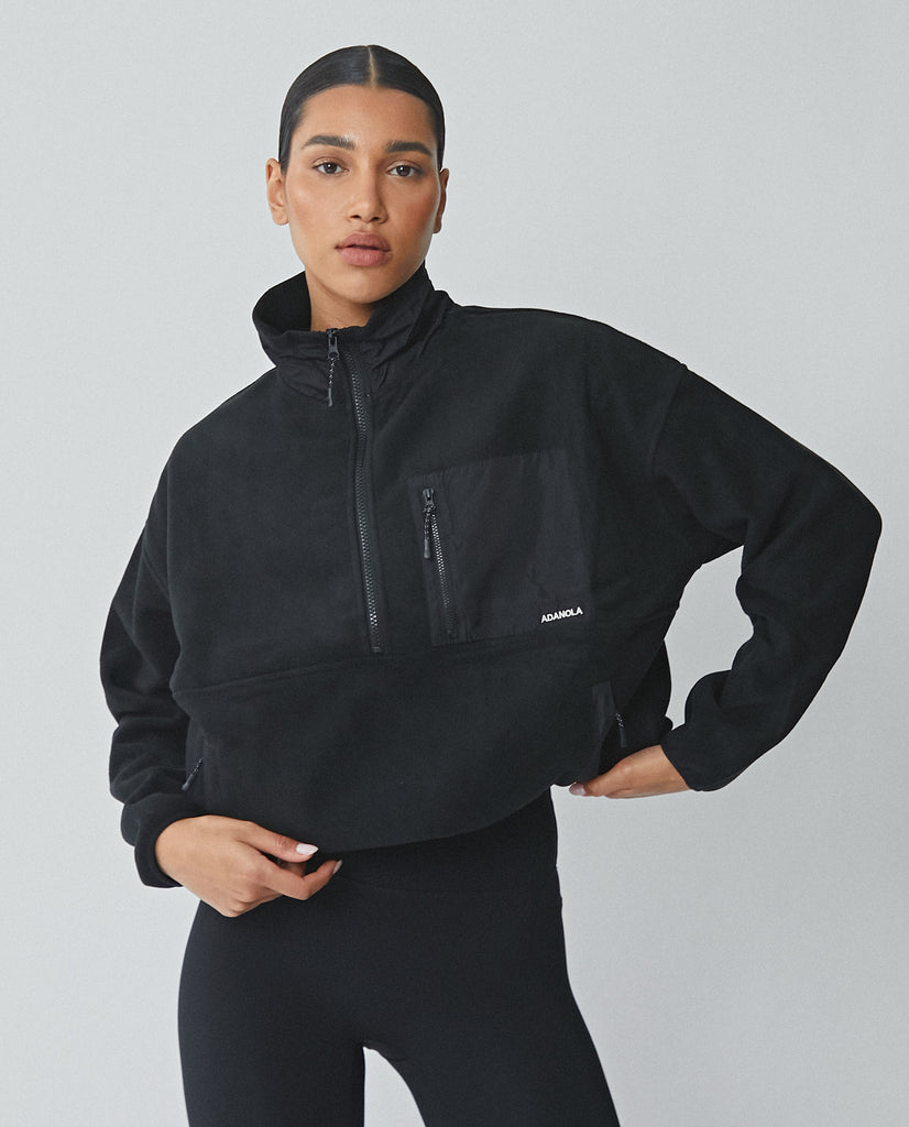 Recycled Polyester Fleece - Black