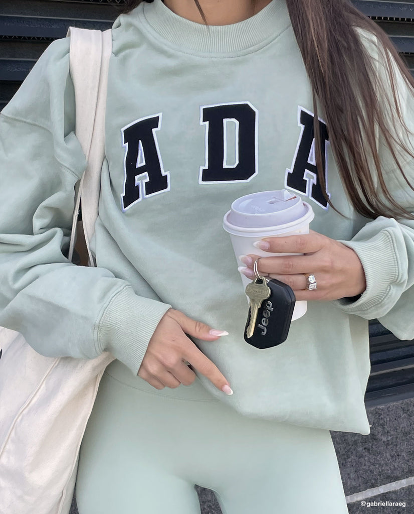 ADA Oversized Sweatshirt - Sage Green