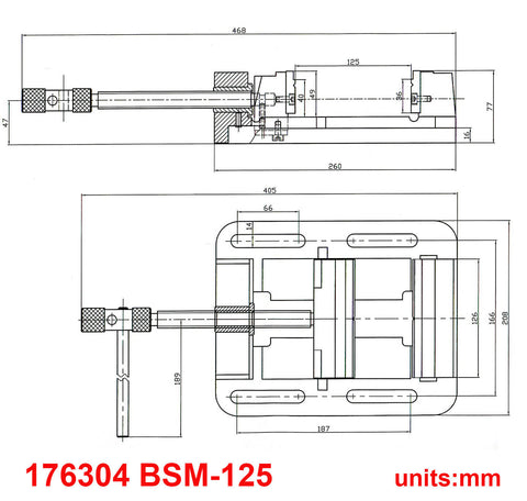 5” Drill Press Machine Vise Parameter