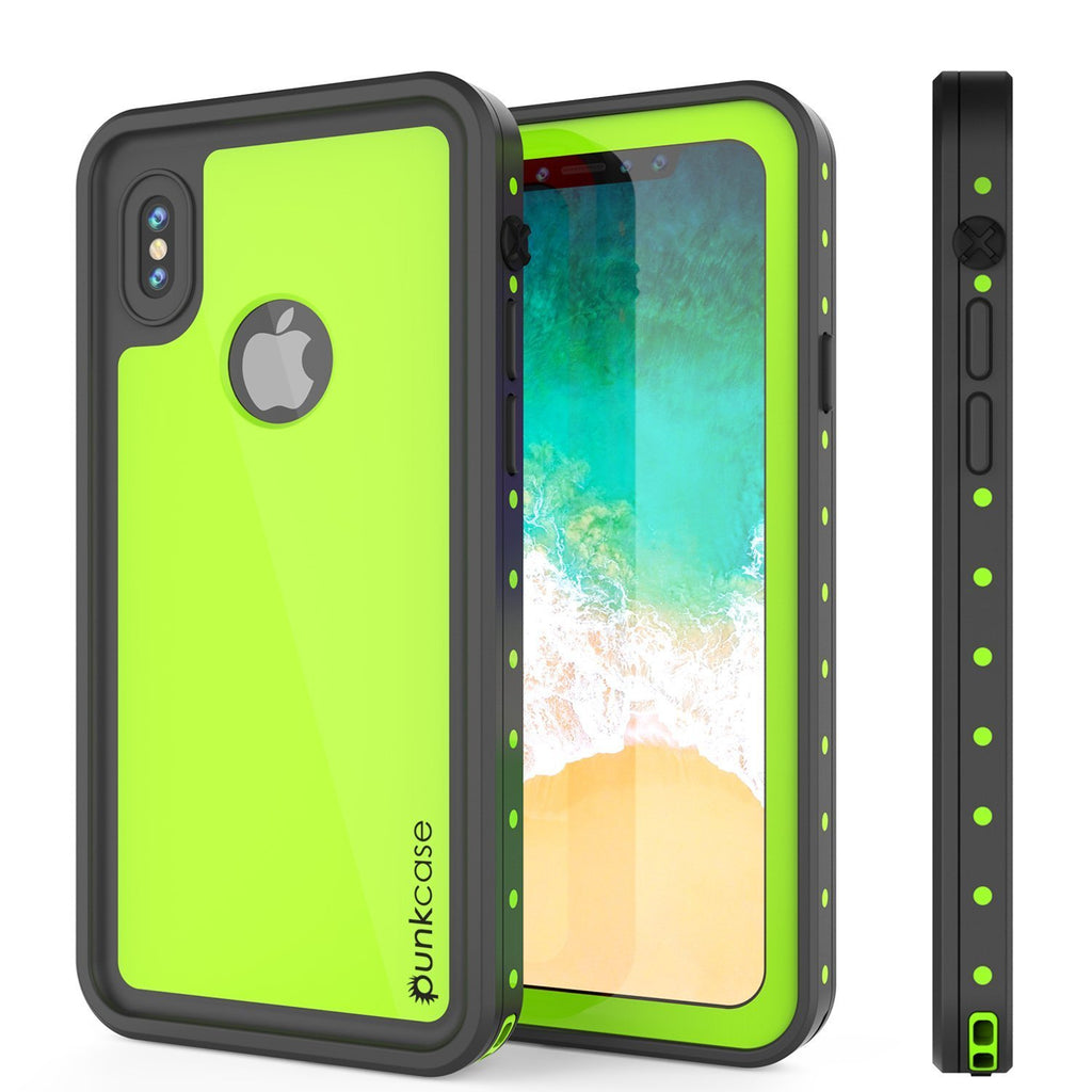 iPhone XR Waterproof IP68 Case, Punkcase [Light green] [StudStar Serie – PunkCase UK