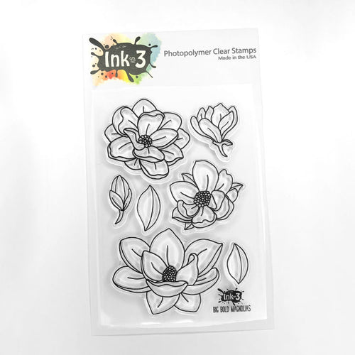 Big Bold Magnolias 4x6 Stamps www.sanqinxiangmu.com