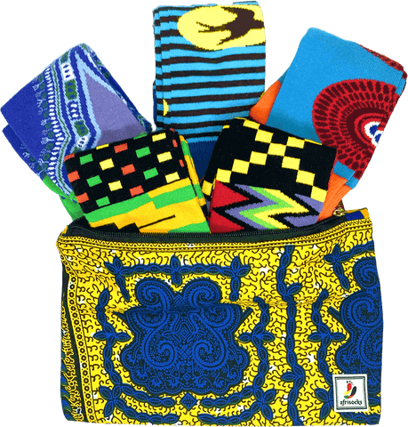 african print fabric pattern socks grad gift ideas