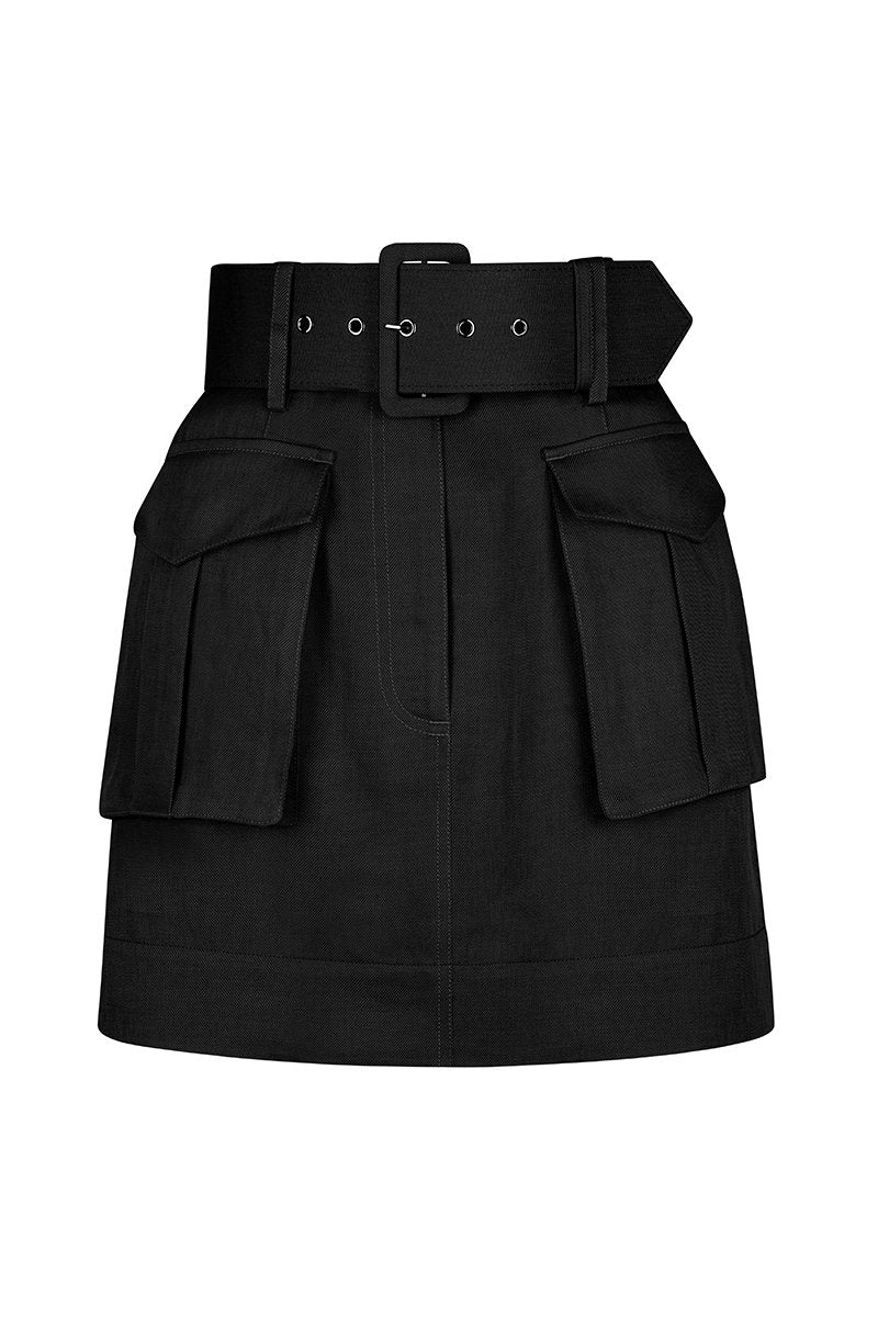 topshop black skirt