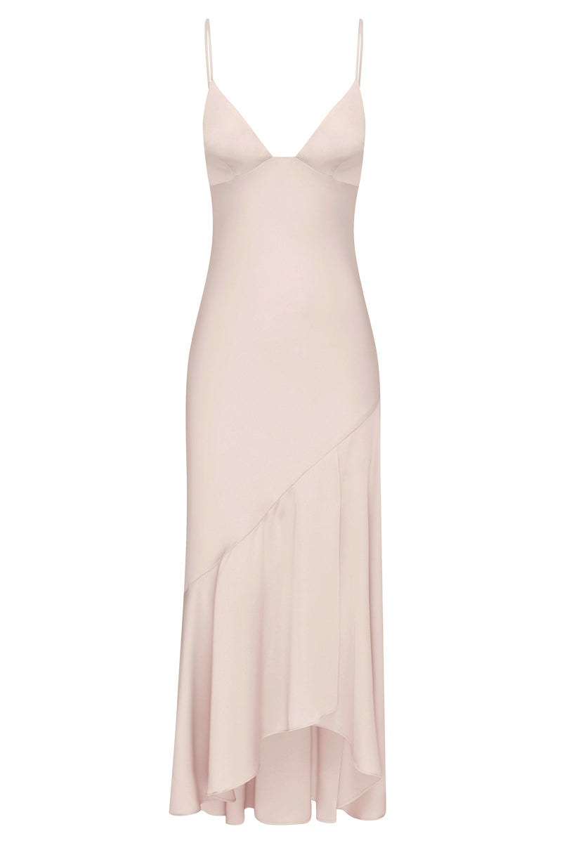 shona joy luxe bias asymmetrical slip dress