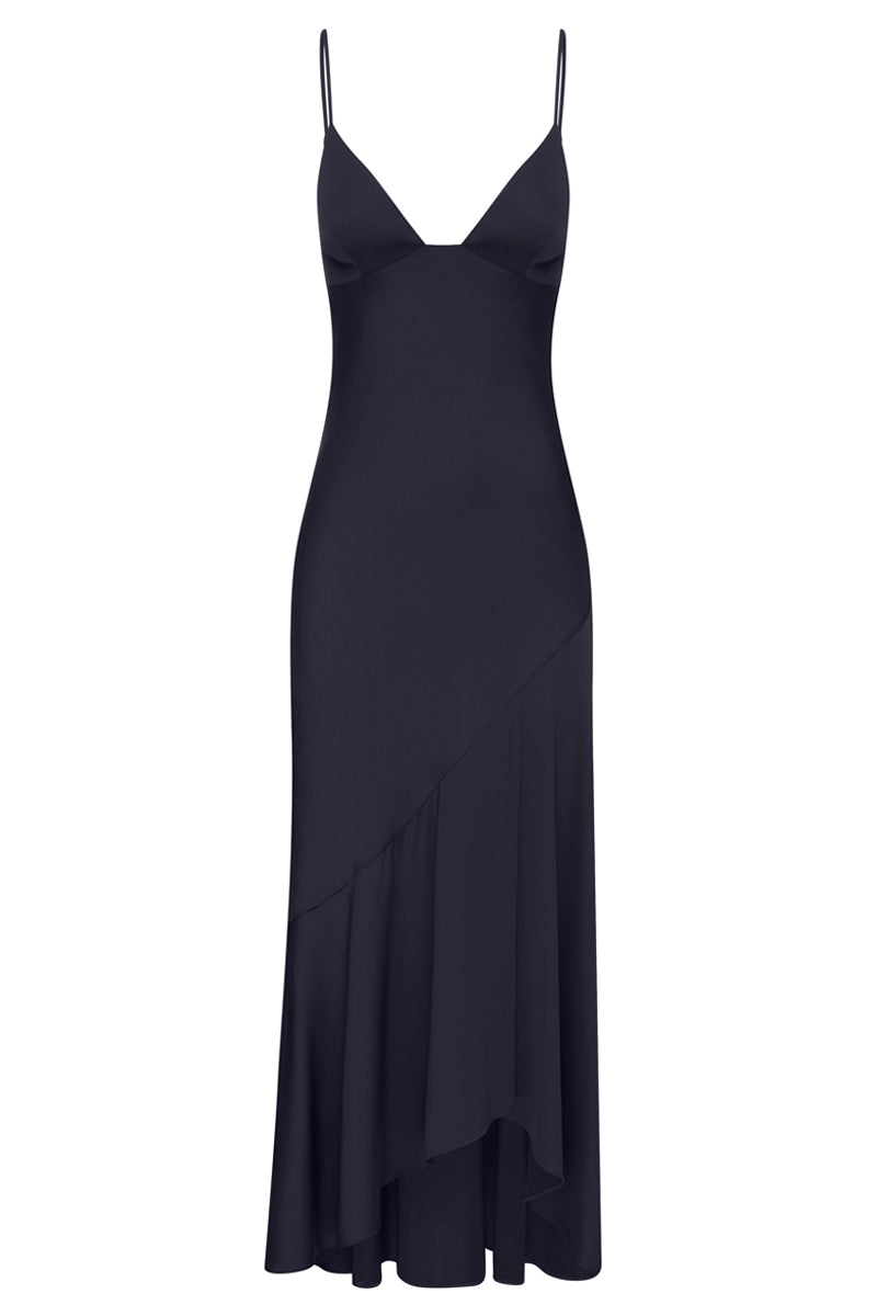 shona joy luxe bias asymmetrical slip dress