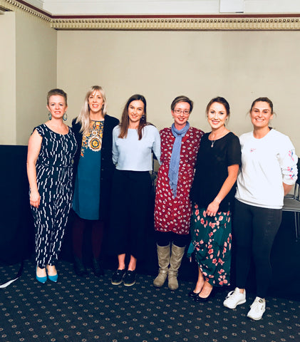 From L-R: Harriet Moir, Heidi Timms, Georgia Harrison, Nicola Brown, Dee Copland and Kelly Henbery