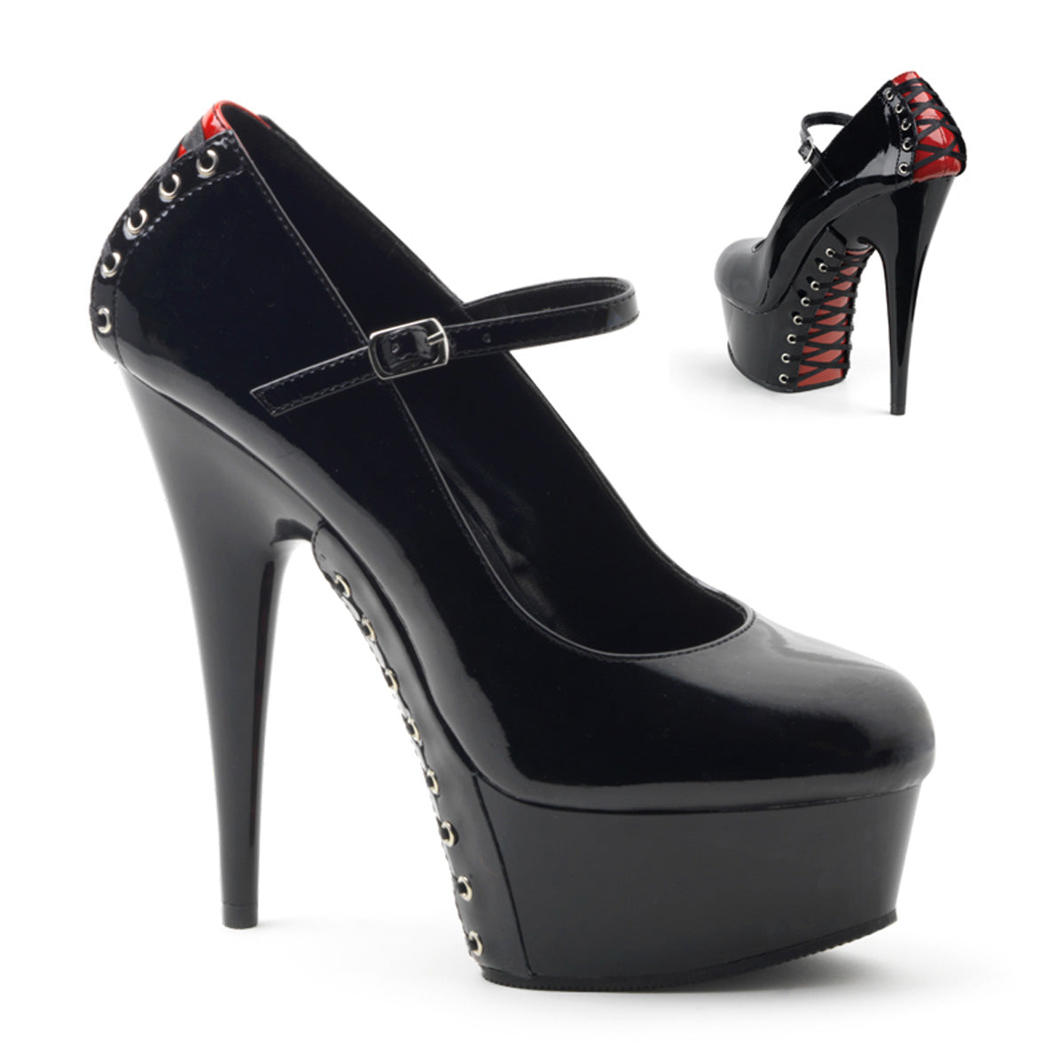 red mary jane platform shoes