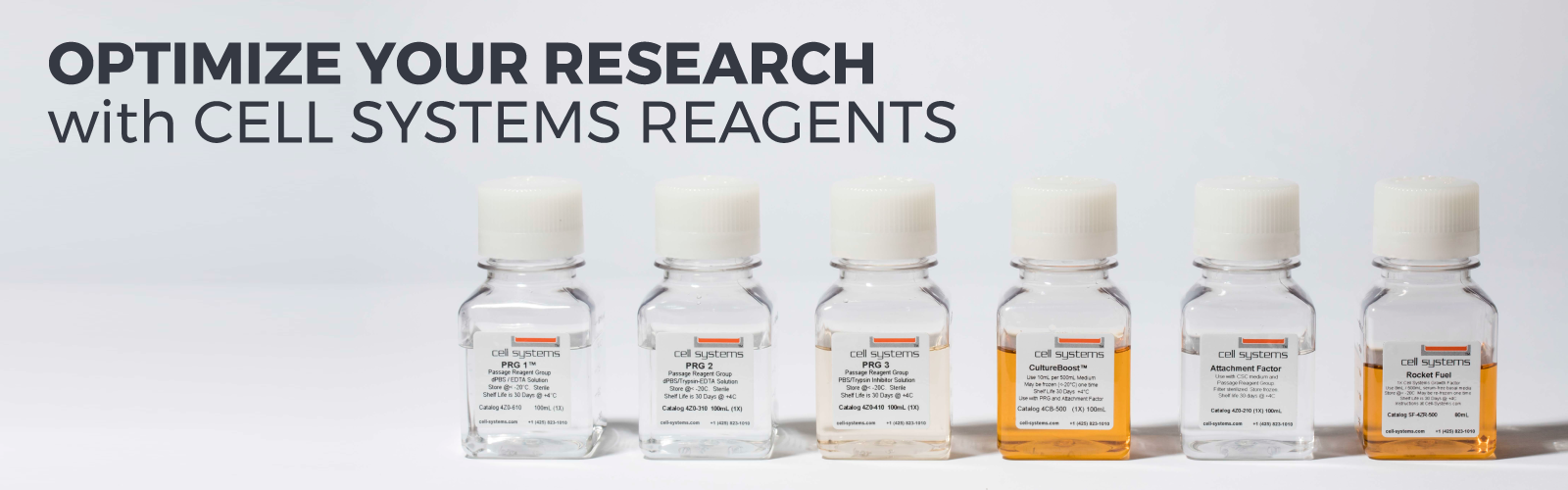 Optimize your research with CELL SYSTEMS REAGENTS