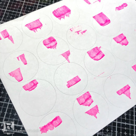 Dylusions Neon Cocktail Stickers Step 3