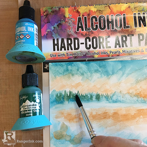 Alcohol Ink Hardcore Art Panel Painting Step 3