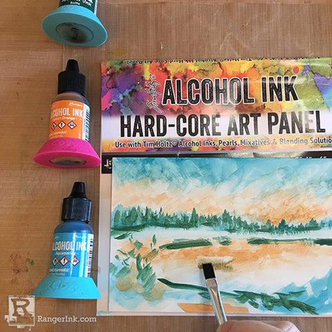 Alcohol Ink Hardcore Art Panel Painting Step 5