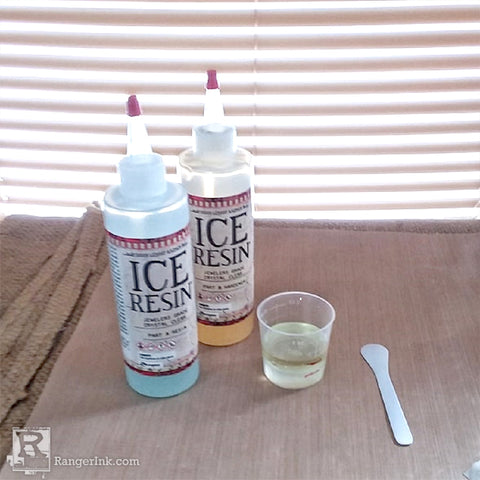 ICE Resin® Bubbles Earrings by Brooke Bock Step 1