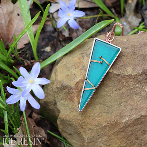 Turquoise Blue Pendant by Melissa Winters