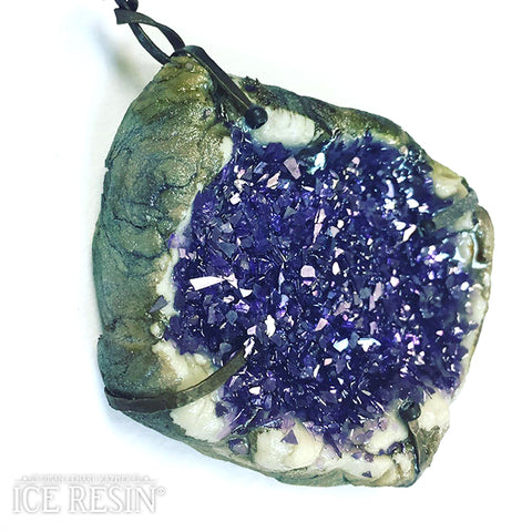 Geode Mechanical Necklace by Milagros Rivera