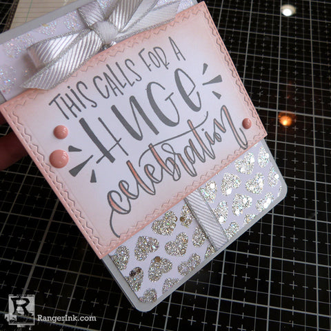 Ranger Stickles Glitter Gel Card Step 6