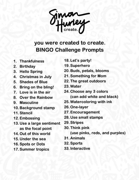 Bingo Prompts