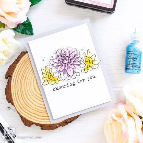 Cheering for You Blendable Dye Ink Card by Laura Volpes