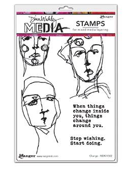 Dina Wakley Media Stamp Change